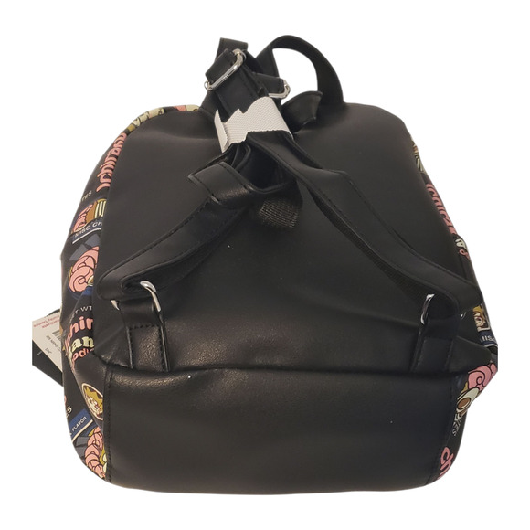 Naruto Shippuden Ichiraku Ramen Mini Backpack Black Pink Faux Leather Bioworld - Picture 3 of 13